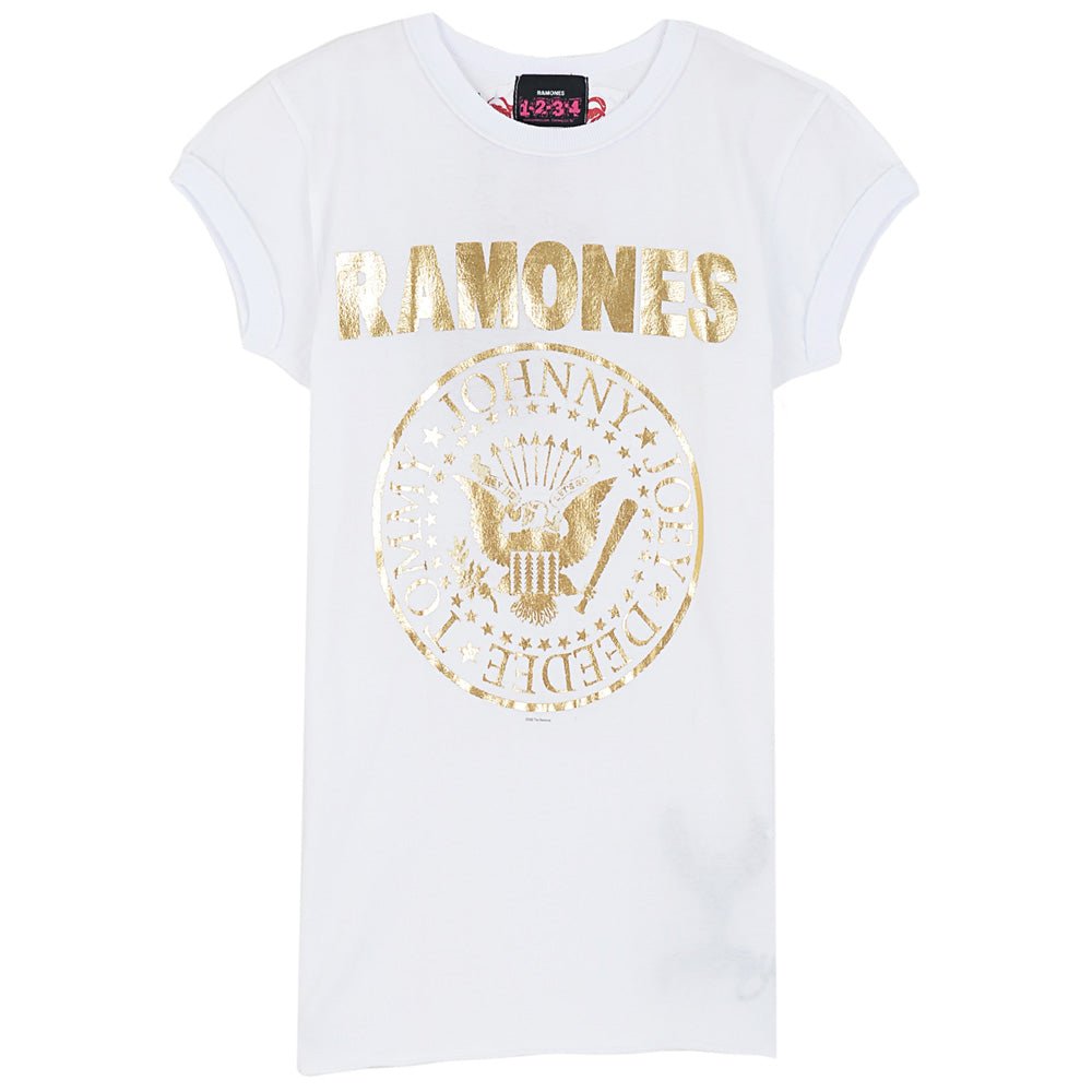RAMONES ラモーンズ (来日 45周年 ) - Gold Foil / Amplified( ブランド ) / Tシャツ / レディース - PGS
